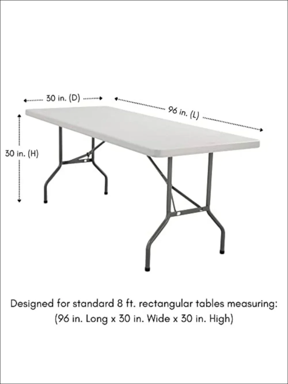Crinkle Taffeta Tablecloth 90x156 Rectangular for Wedding